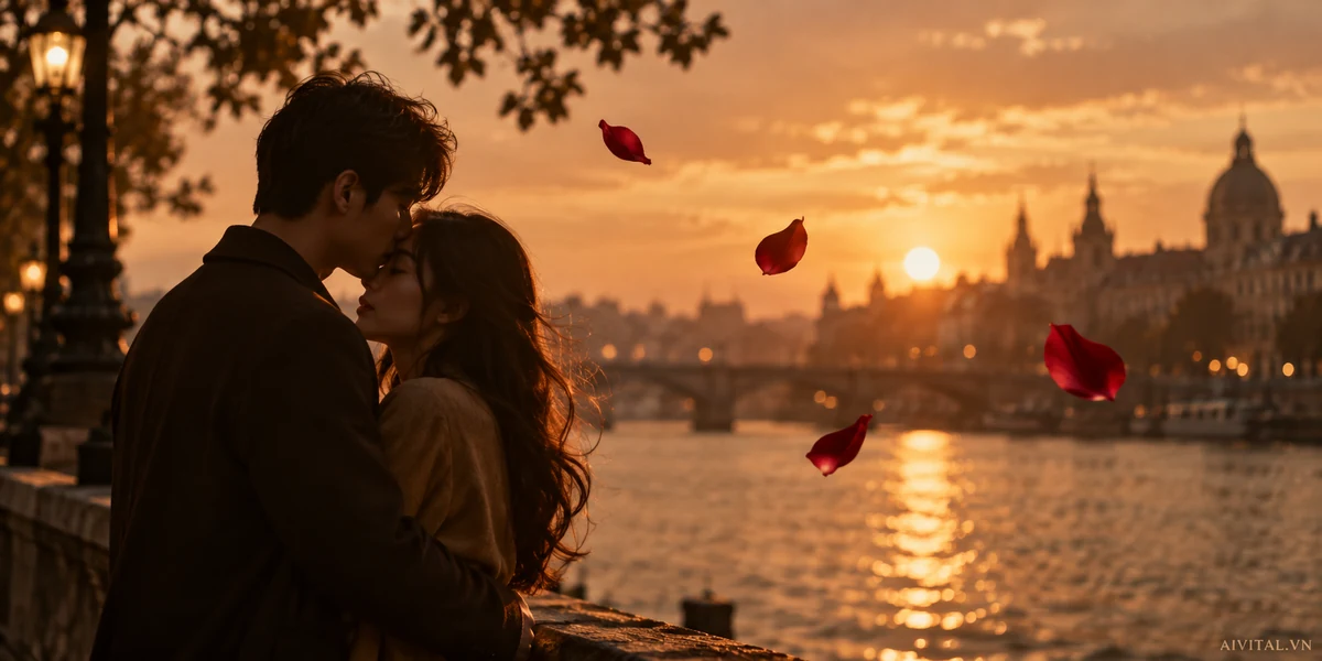 Ảnh minh họa cho Bốn nụ hôn, không phải ảnh tư liệu