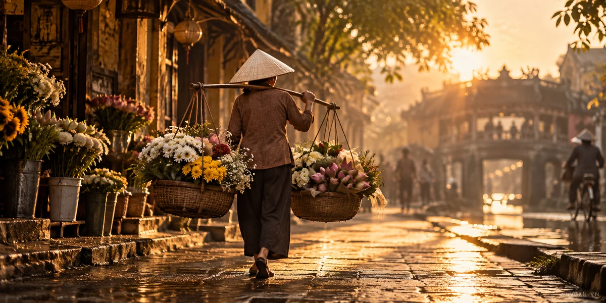 Ảnh minh họa cho Gánh hàng hoa, không phải ảnh tư liệu