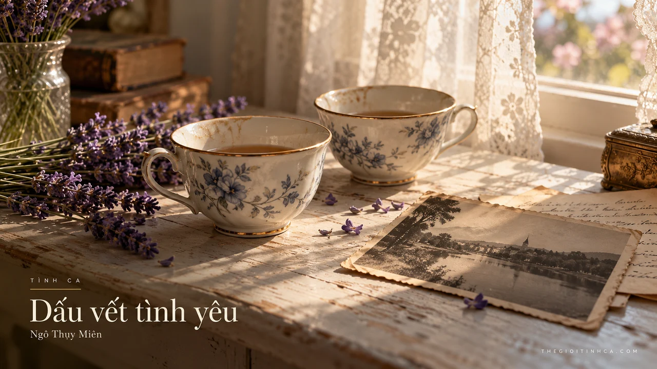 Hình minh họa ca khúc Dấu vết tình yêu