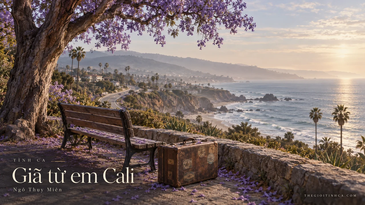 Hình minh họa ca khúc Giã từ em Cali