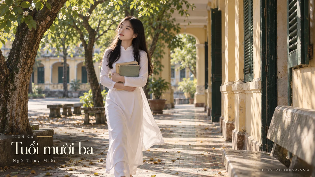 Hình minh họa ca khúc Tuổi mười ba