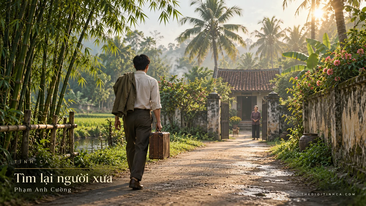 Hình minh họa ca khúc Tìm lại người xưa
