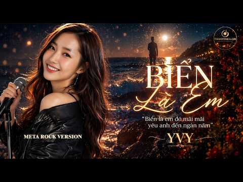 Minh họa BIỂN LÀ EM – YVY (Meta Rock Lyrics) | Khi Tình Yêu Mang Hình Dáng Đại Dương