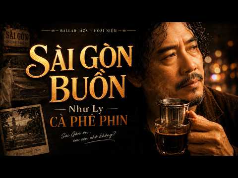 Minh họa SÀI GÒN BUỒN NHƯ LY CÀ PHÊ PHIN - Nguyễn Hoàng Văn | Bản Jazz Ballad Cho Những Đêm Mưa Tháng Sáu