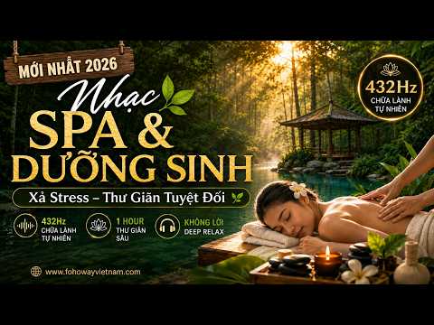 Minh họa Nhạc Spa Thư Giãn, Xả Stress Cực Sâu (432Hz) | Âm Thanh Thiên Nhiên Trị Liệu 60 Phút