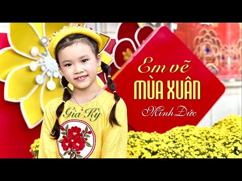 Hình minh họa ca khúc Em vẽ mùa xuân