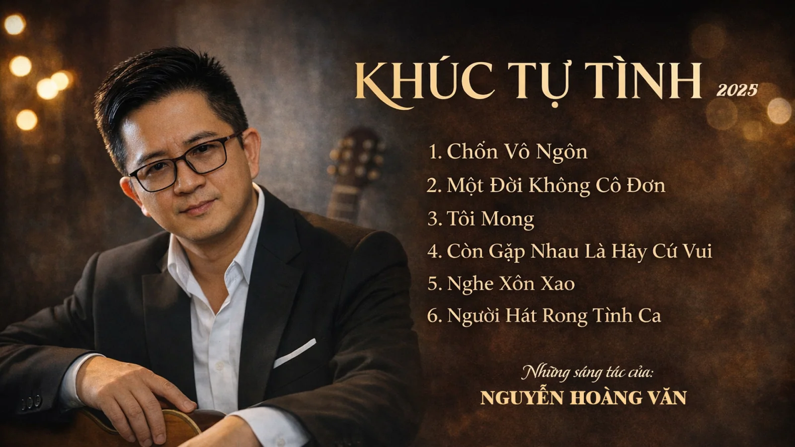 Ảnh minh họa Album Khúc Tự Tình - Nhạc sĩ Nguyễn Hoàng Văn: Giai điệu vị tha cho cõi tạm