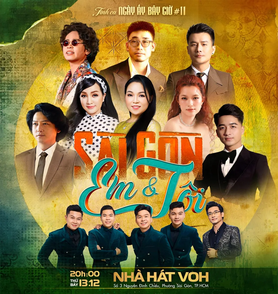 Ảnh minh họa SÀI GÒN, EM & TÔI: Đêm Tình Ca Đầy Cảm Xúc Khép Lại Năm 2025 Tại Nhà Hát VOH