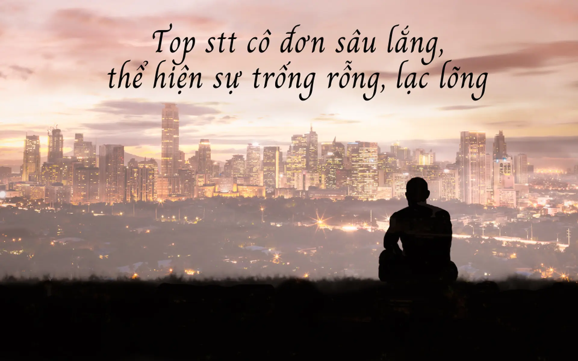 Khong gian co don tram mac phu hop voi cam xuc vao nhung luc nghe nhac tinh ca buon