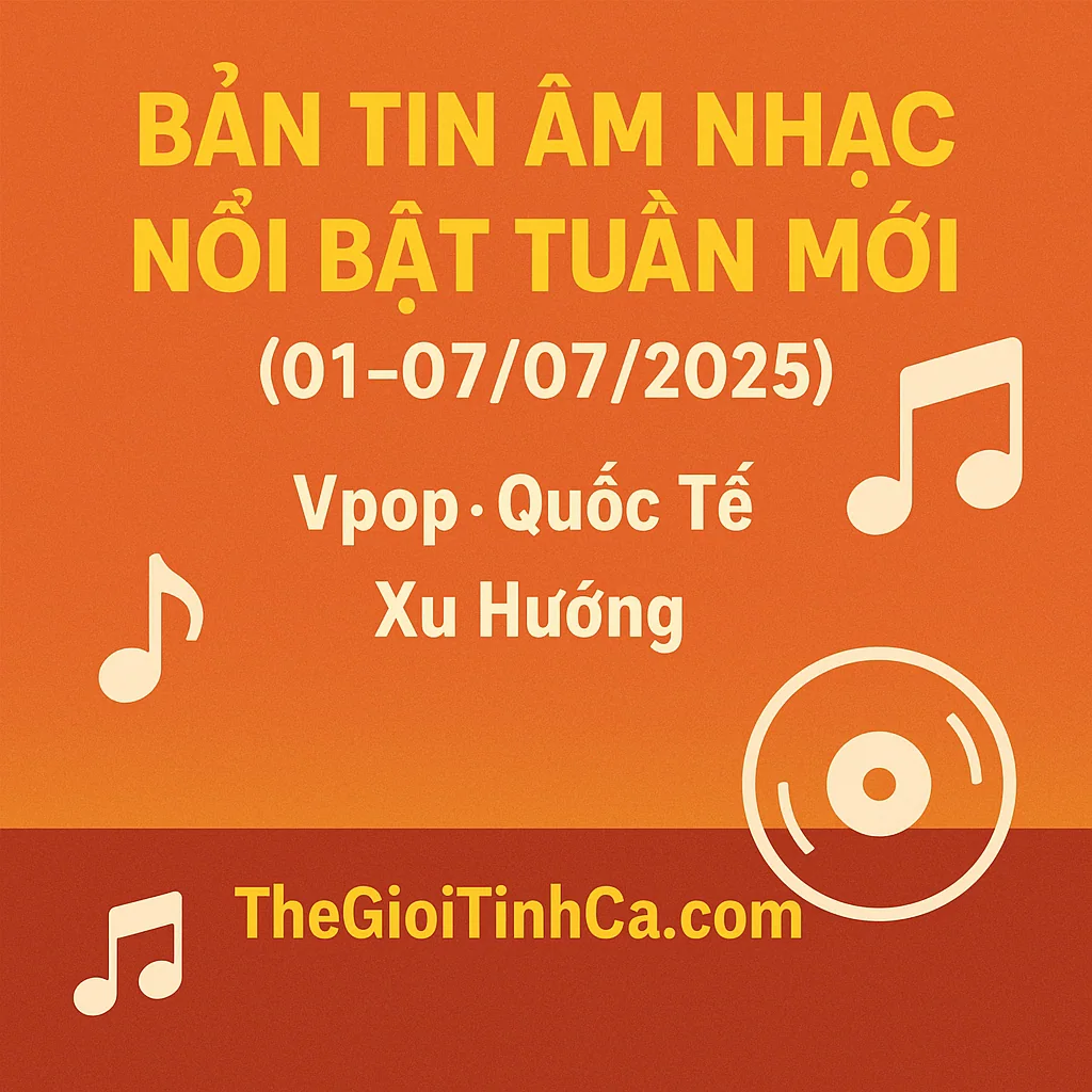 Ảnh minh họa Tổng Hợp Tin Tức Âm Nhạc Nổi Bật (Cập Nhật đến 07/07/2025)