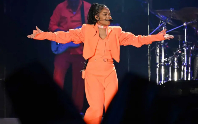 Janet Jackson trình diễn ca khúc 'Nasty' khi nhảy trên nền nhạc 'Not Like Us' của Kendrick Lamar trong chuyến lưu diễn.